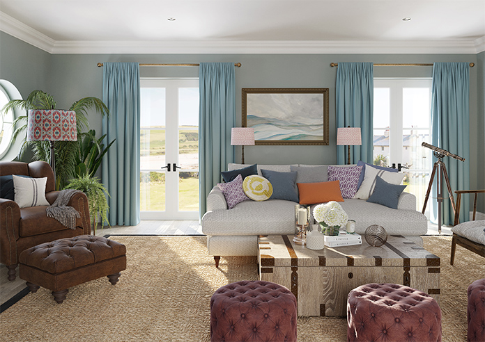 Stamford, Ocean - Made to Measure Curtains - Image 13